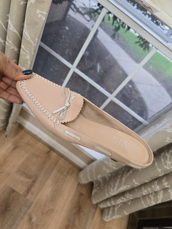 Franco Sarto Shoes - Franco Sarto Peach Slip-On Loafer with Bow Accent